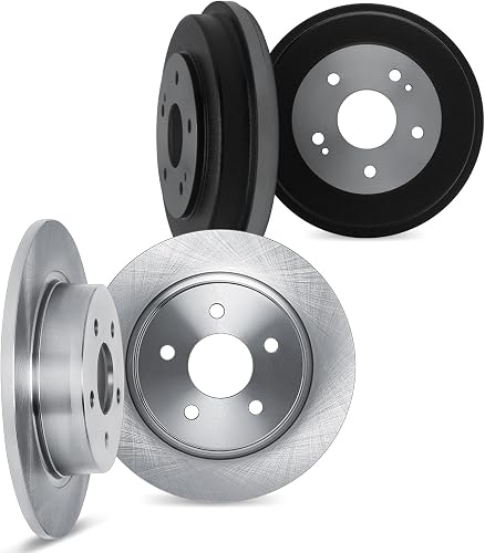 DFC Front and Rear Brake Rotors & Drums Fits 1992-1995 Volkswagen EuroVan