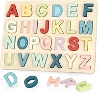 Vista 9 de Rompecabezas del alfabeto, rompecabezas de formas ABC para niños, juguetes educativos para niños pequeños, actividades de aprendizaje preescolar