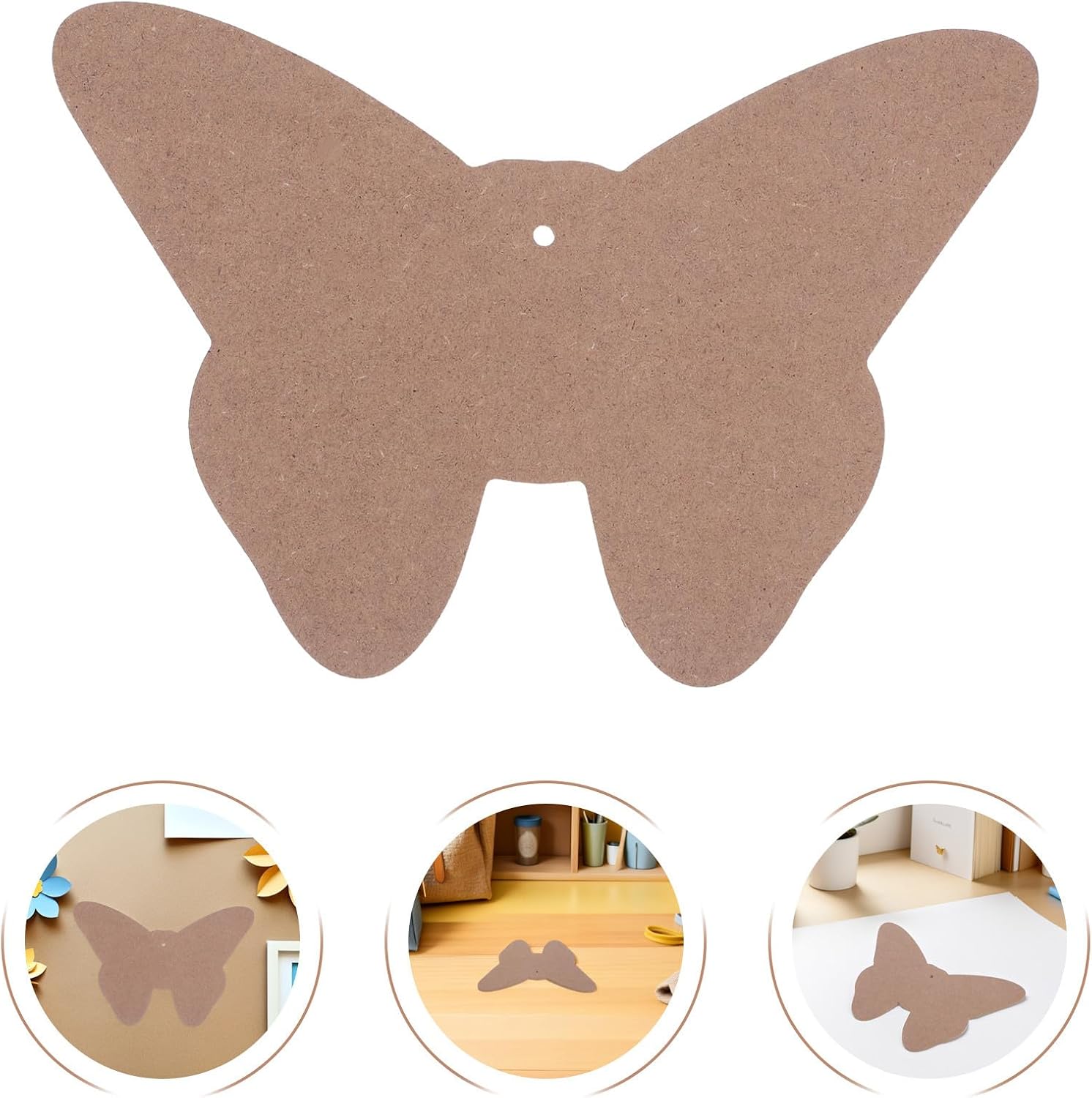 2pcs Butterfly Wooden Mosaic Coaster Base for Crafts