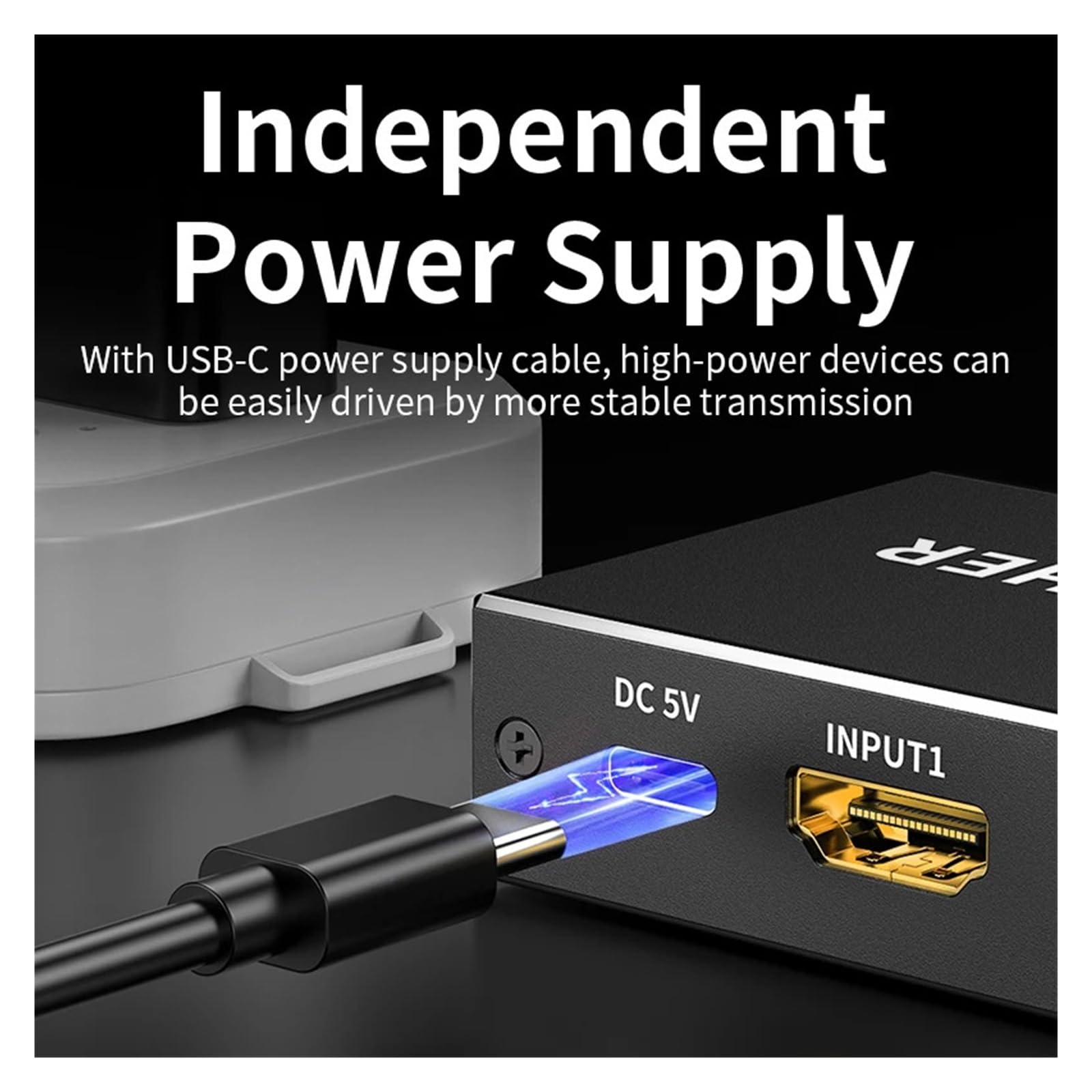 Switcher 4K 144Hz HDR 3D Video Splitter 3/4/5 in 1 out Switcher 4K(5 in 1 out)