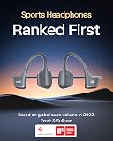 SHOKZ OpenRun Pro 2 Mini Bone Conduction Sports Headphones, Open-Ear Wireless Earphones with Bluetooth 5.3, Noise Cancelling Mics, IP55 Waterproof, 12h Playtime for Running, USB-C Quick Charge, Black - 2