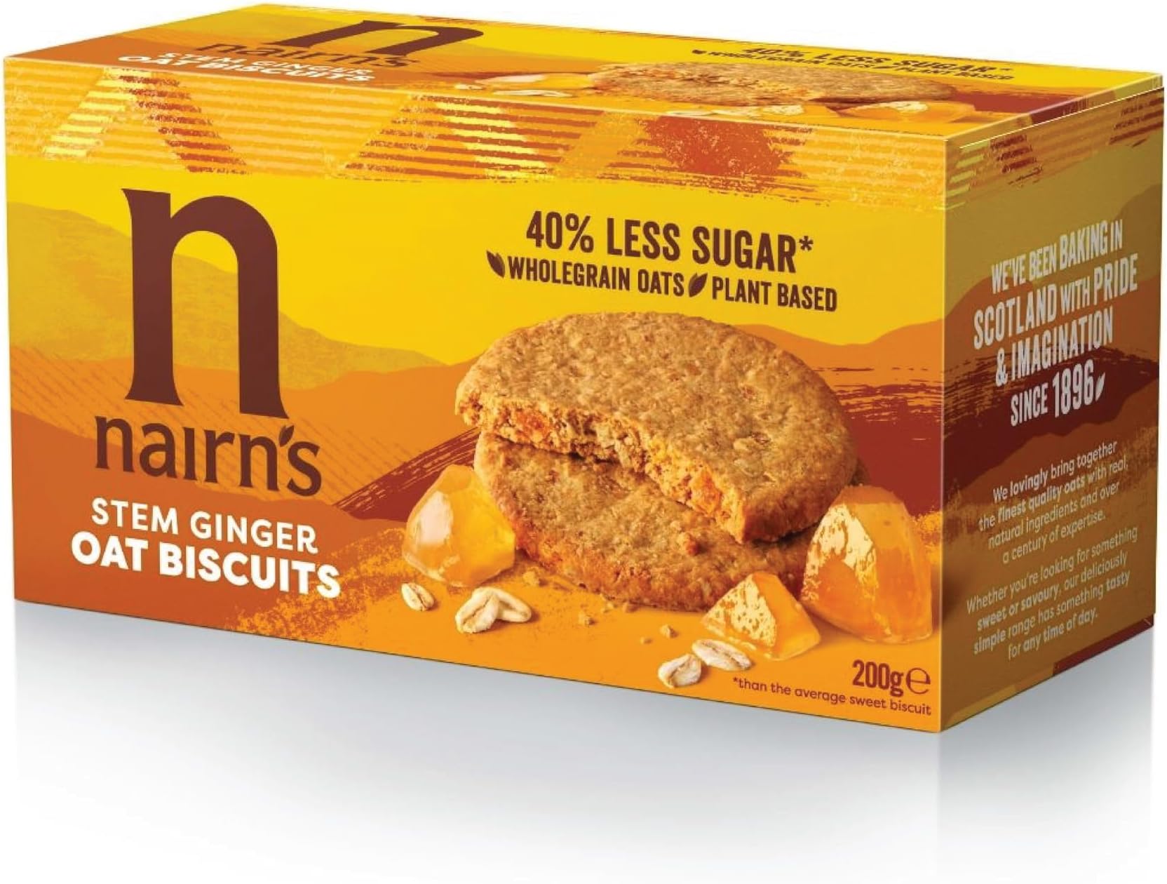 Oat Biscuits Stem Ginger 200g