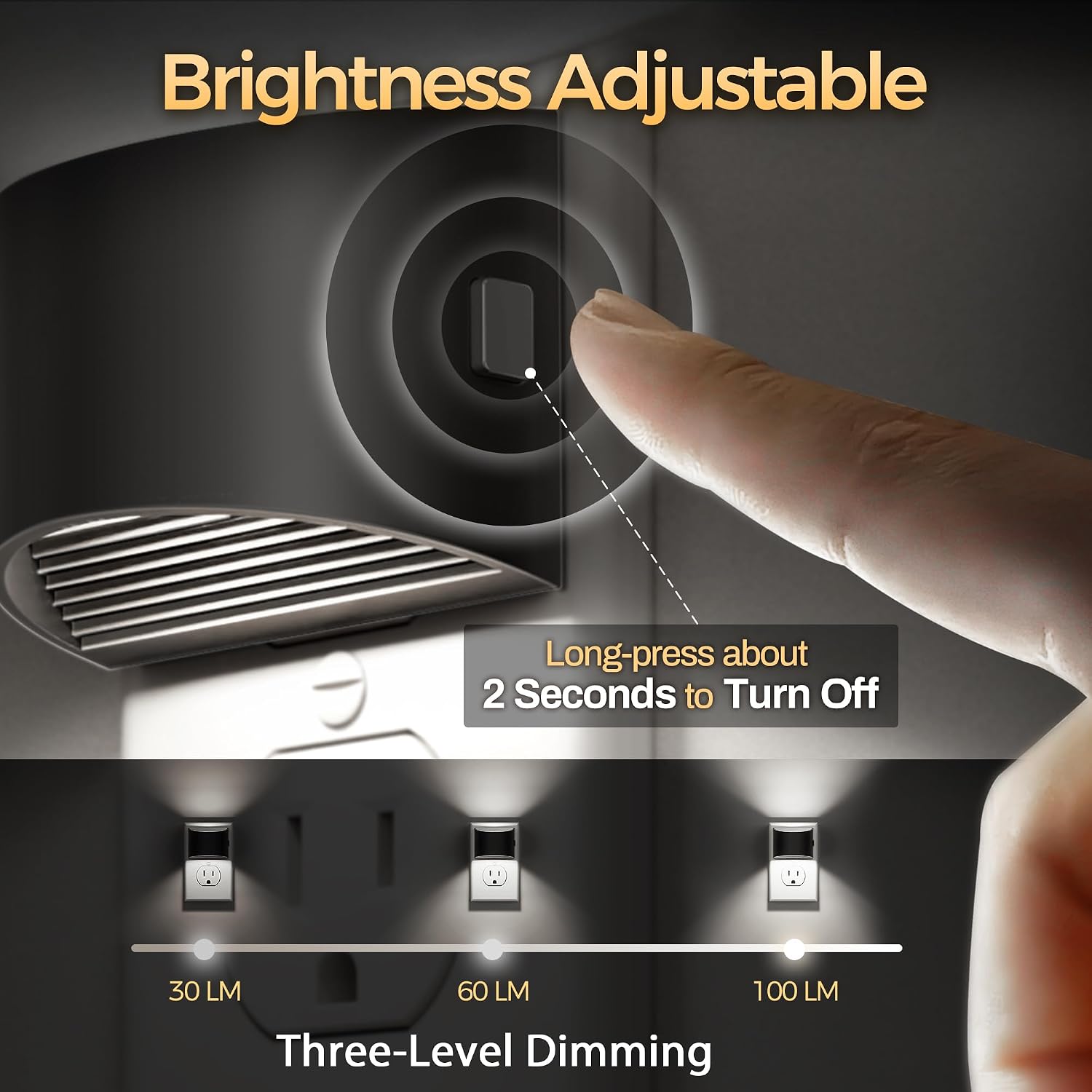 DORESshop Night Light, Night Lights Plug into Wall, Adjustable, 5000K image 2