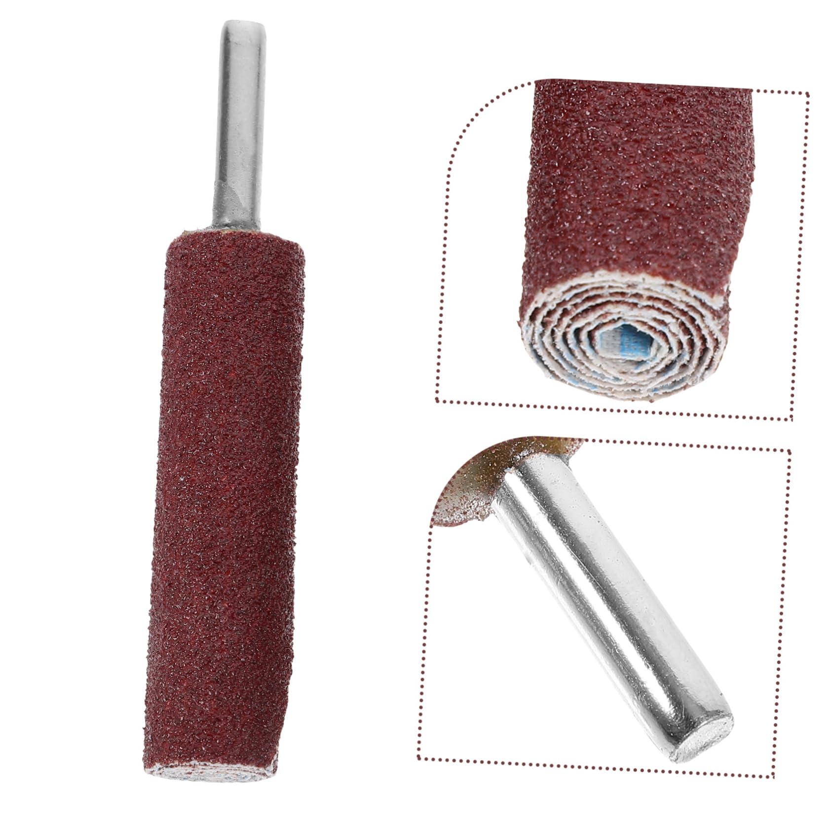 3pezzi Kit Di Tamburi Abrasivi Per Trapano Di Vetrata Bastoncini Abrasivi Grana Per Levigatura e Rifinitura Su Metallo Legno Plastica e Pietra Facili Da Usare e Sostituire