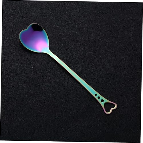 Miniatura 5 de DECHOUS Cuchara de café con forma de corazón, cucharaditas de metal, cucharas de sopa en forma de corazón, cuchara de café dorada, accesorios de