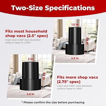 Shop Vac Extractor Kit, Better Extractor Hose Kit for Carpet & Upholstery Cleaning in Home and Auto, with Wand, Hose & Adapter