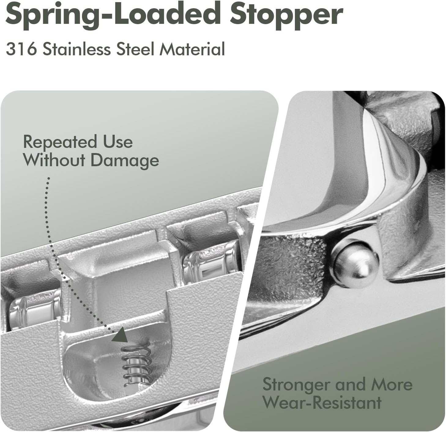 Boat Cleat,Flip-Up Folding Dock Cleat Marine Grade 316 Stainless Steel, Flush Mount Boat Yacht Deck Cleat Ideal for Docking Mooring w/Fasteners