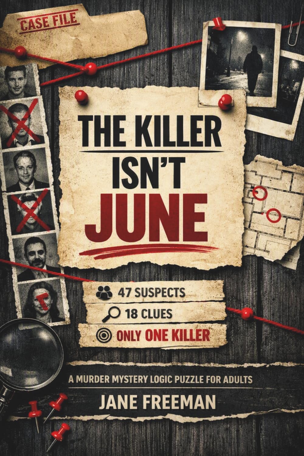 Photo 1 of The Killer Isn't June Logic Puzzle Mystery Book