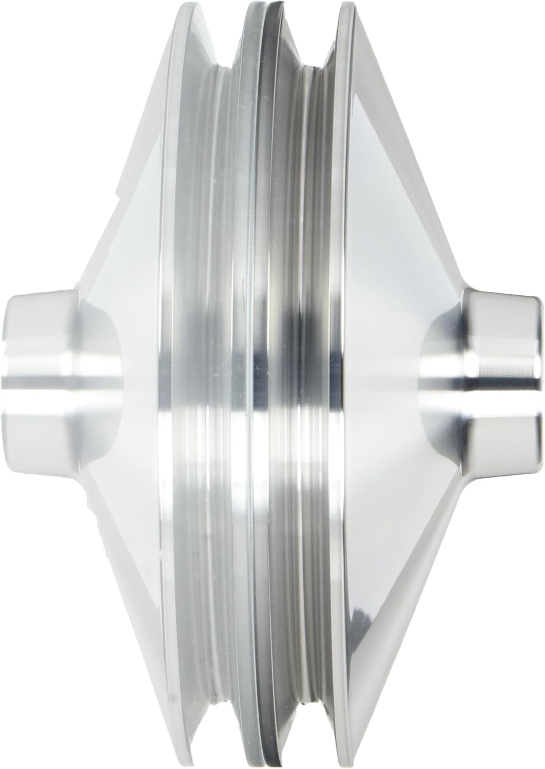 March Performance 523 Clear Powdercoat Aluminum 1-Groove Power Steering Pulley with Keyway