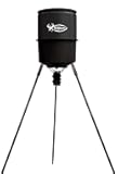 WILDGAME INNOVATIONS Quick-Set 225 lb Game Feeder with Digital Timer | Durable Tripod Corn/Pellet Hunting Feeder with 1-4 Available Feed Times & 30-feet Radius