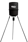 Quick-Set 225 lb Game Feeder with Digital Timer | Durable Tripod Corn/Pellet Hunting Feeder with 1-4 Available Feed Times & 30-feet Radius