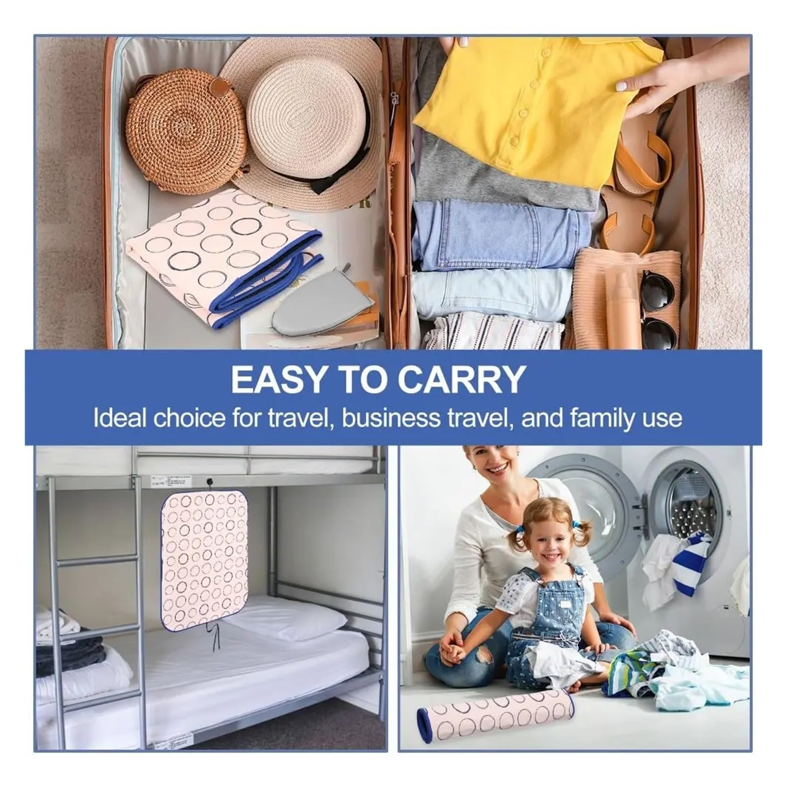 BüGelunterlage FüR Tisch Foldable Ironing Mat Waterproof High Temperature Resistant Heat Press Mat DIY Anti-Scalding Heat-Resistant Protective Mat(L)