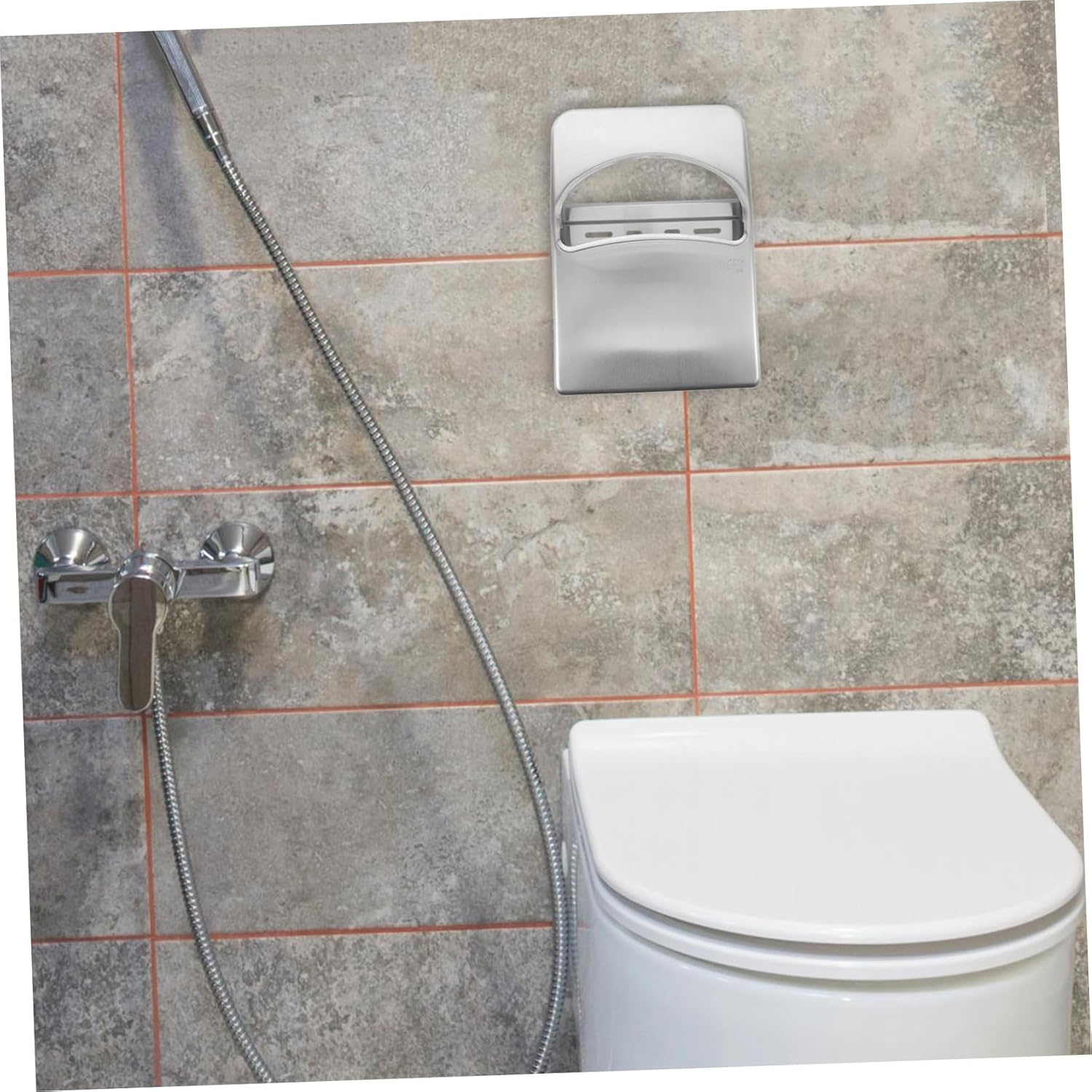 Bathroom Seat Cover Holder Wall-Mounted Stainless Steel for Home Office Hospital