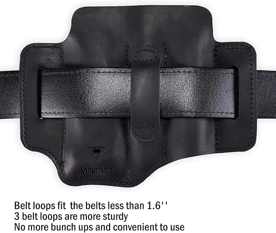VIPERADE PJ29 EDC Multitool Sheath for Belt, Leather Multitool Holster