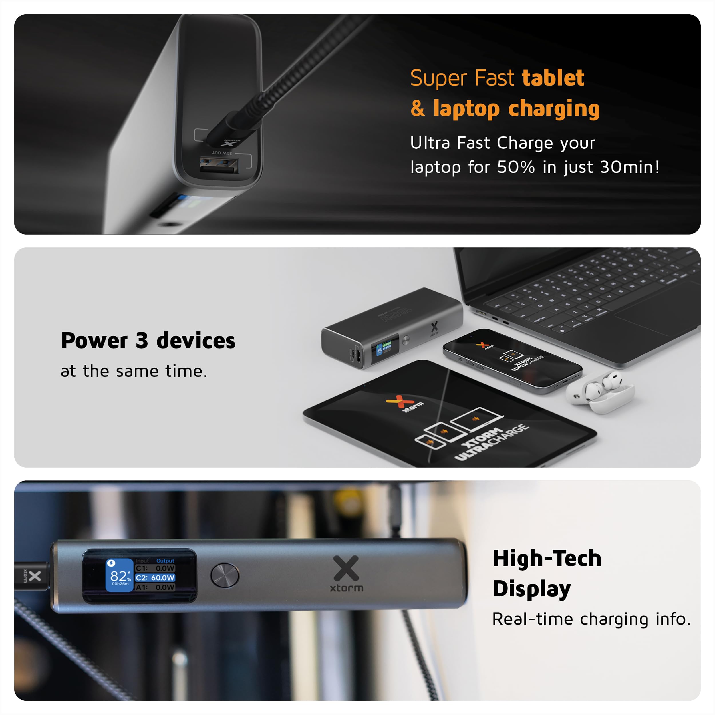 Xtorm XW202 Freedom - Stazione Di Ricarica Wireless Qi Veloce E Silenziosa Per Smartphone - Colore Nero