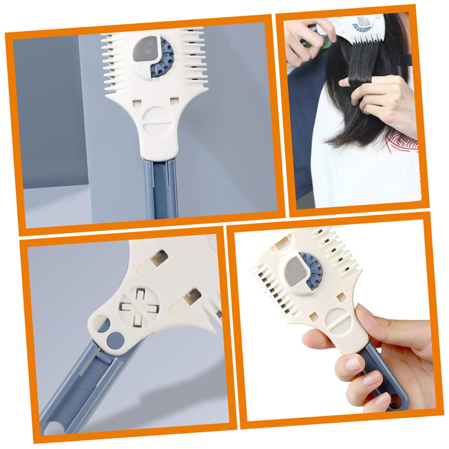 COLLBATH Double Sided Hair Cutter Trimmer with Razor Comb for Long and Short Hair Versatile Styling Tool for Neatly Trimmed Looks and Wigs Convenient and Easy to Use