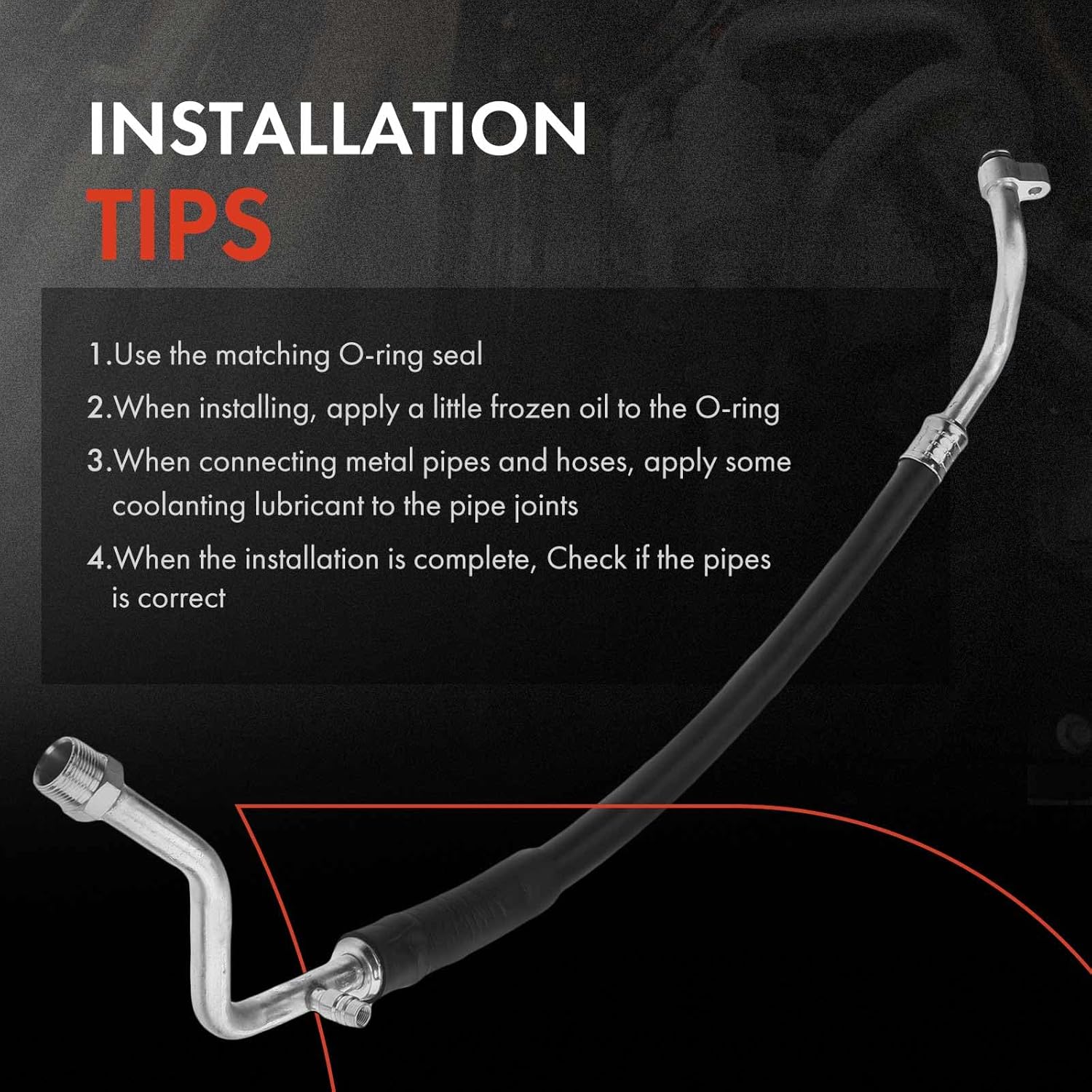 A-Premium A/C Suction Line Hose Assembly Compatible with Honda Civic 2012-2015 L4 1.8L, Compressor to Evap