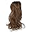 Mitrygreen Claw Clip Ponytail Extension 18 Clip in Wavy Ponytail Hair Extensions Long Pony Tails for Women Extensions Light Chestnut Brown