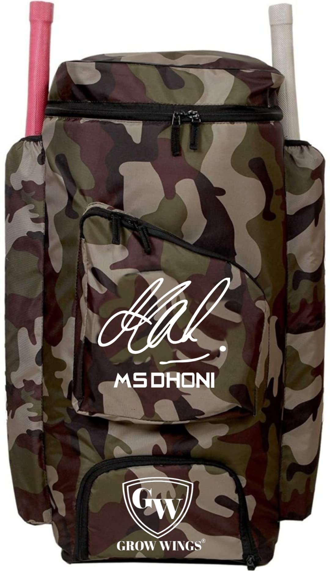 Grow wings New MSD Green Army Cricket Kit Bag for Cricketer-picture-22