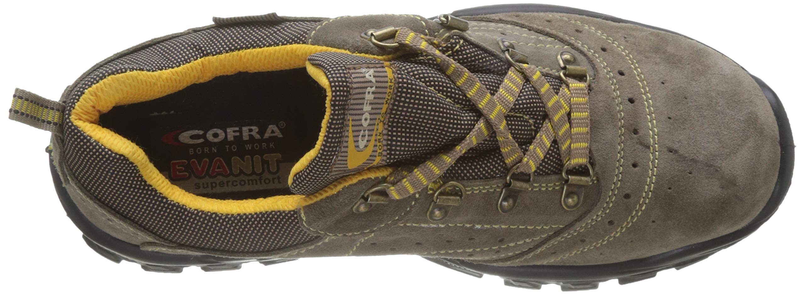 Cofra NT060-000.W43 NEW NILO S1 P SRC Sicherheitsschuhe, Beige/Gelb, Größe 43