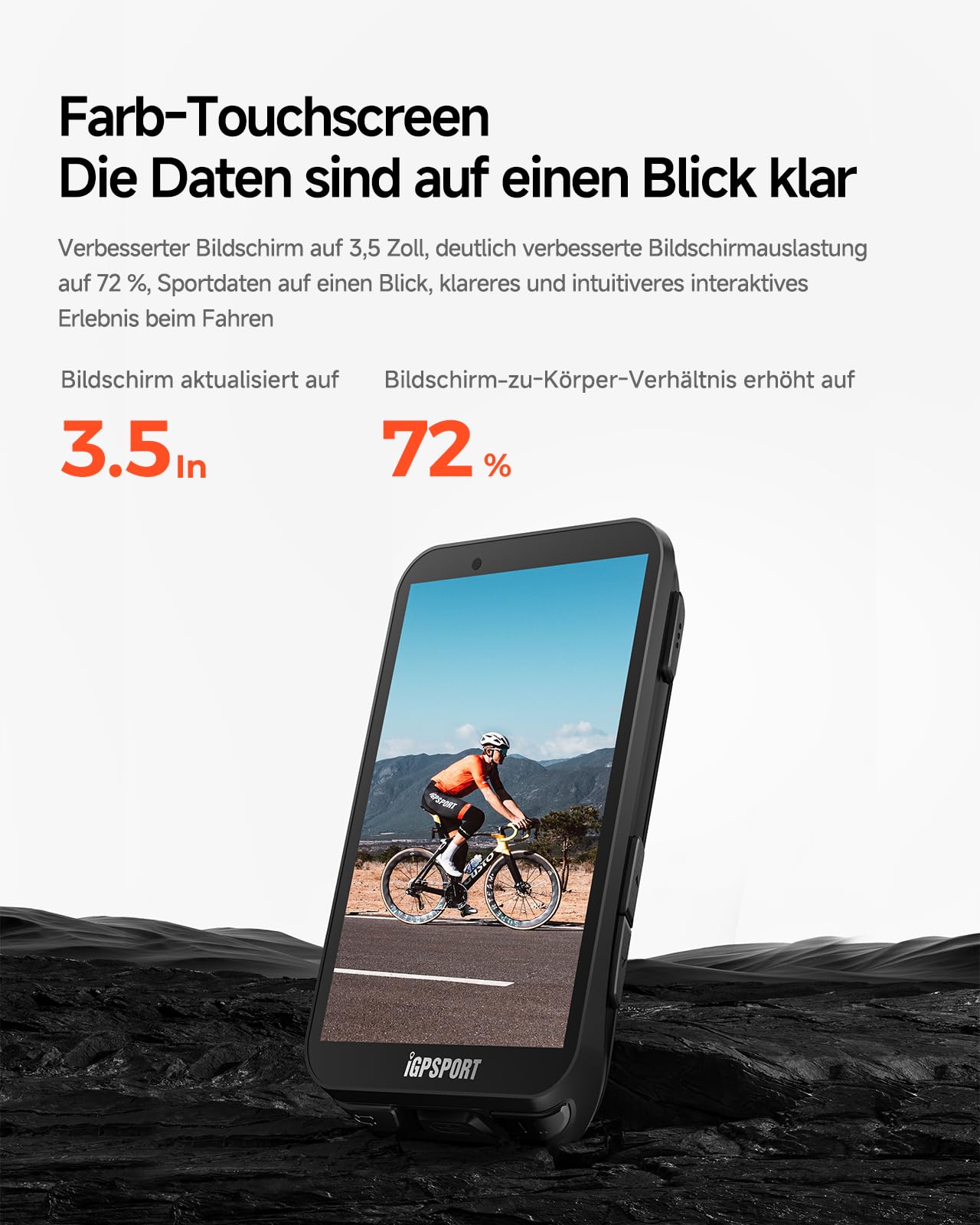 iGPSPORT Fahrradcomputer Kabellos iGS800, wasserdichte Farbbildschirm, Fahrradtacho, Bluetooth ANT+GPS 5.0 MAP-Navigation Zahlreichen Funktionen Tacho Fahrrad Navi Kabellos Zubehör