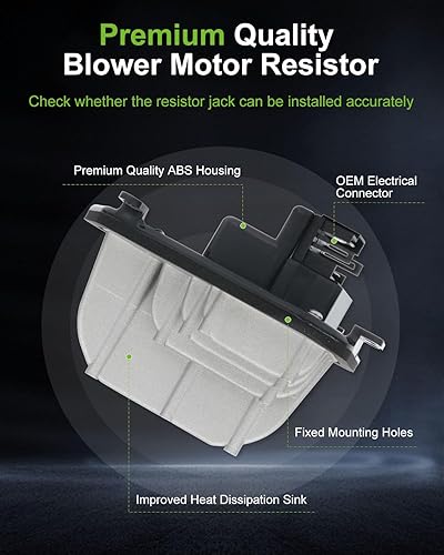 Miniatura 51 de SCITOO Resistencia de motor de ventilador HVAC para 2008-2013 para Chrysler 300/2008-2016 para Town & Country/2008-2010 para Dodge Charger/2008-2018