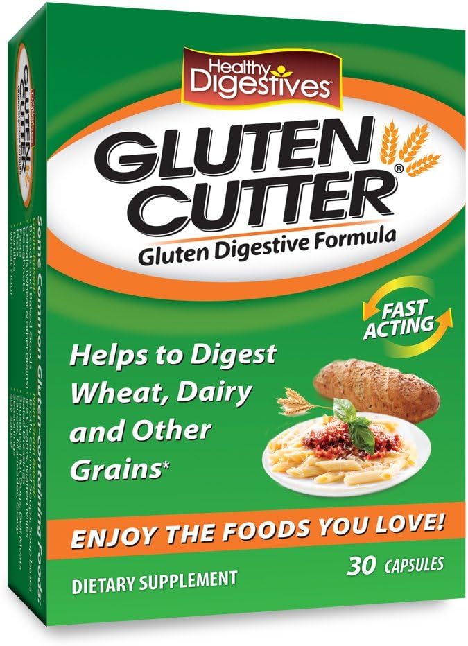 Healthy Digestives Gluten Cutter Enzyme Formula - Helps Improve Your