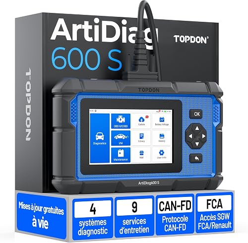 TOPDON ArtiDiag600S OBD2 Code Reader, Car Diagnostic Tool…