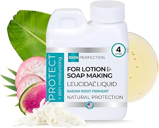 Skin Perfection Leucidal Liquid - Natural Preservative for Lotion Making - DIY Lotion Making Supplies Natural Preservatives for Cosmetics & Compatible with Lotion-Making Serums - 4oz