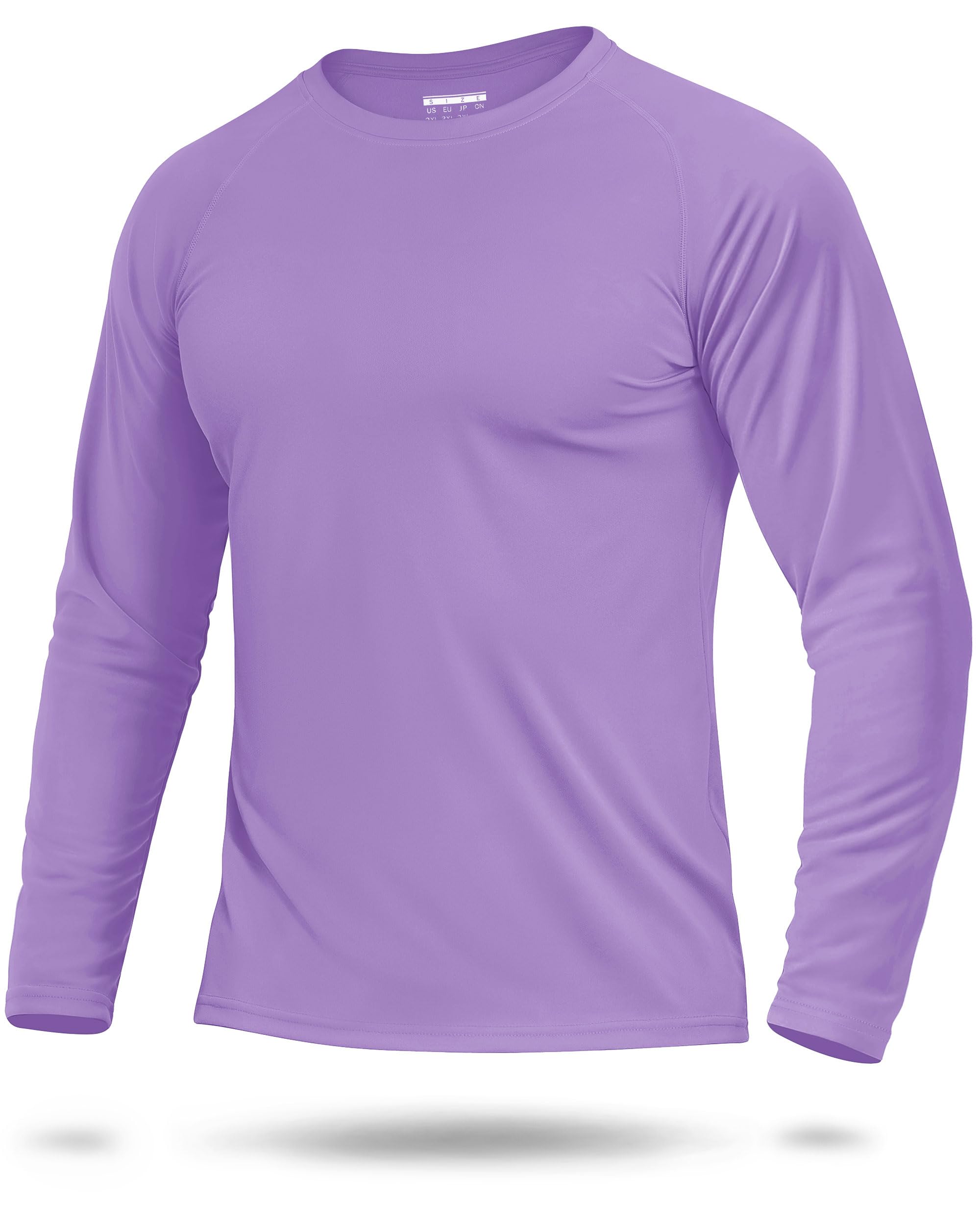 Boladeci Men's UPF 50+ Sun Protection UV SPF Shirts Long Sleeve Lightweight Quick Dry Swim T-Shirts Rash Guard