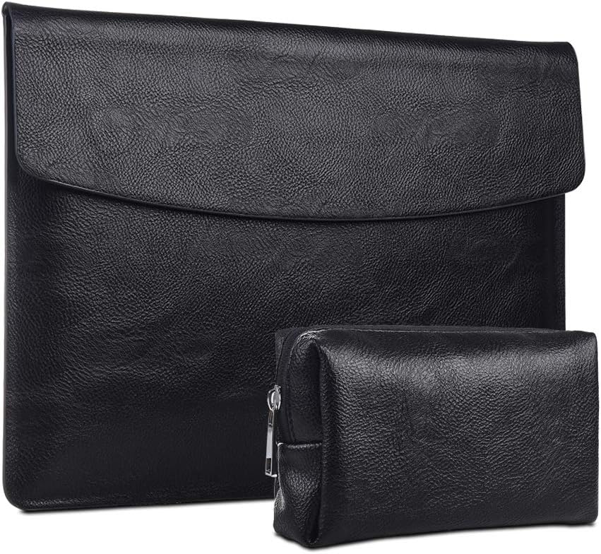 Surface Pro 11th/10/9/8/7/6/5/4/Pro X Sleeve case, for Microsoft 12-12.3-13 Inch Tablet Waterproof Ultrathin Carrying Cover with Small Bag(Black)