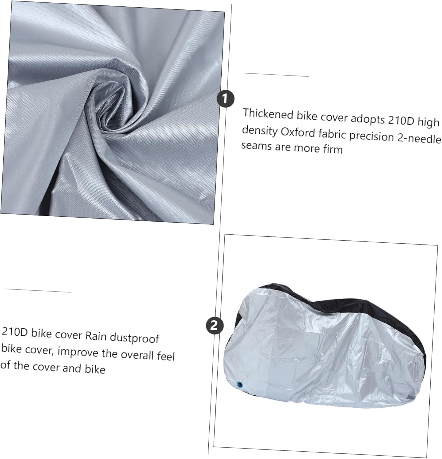 Polyester Cycle Case Bike Cover Rainproof Dustproof Outdoor Bike Protective Cover Lock Design
