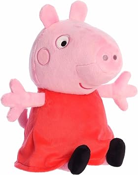 Aurora Playful Peppa PigTM Stuffed Animal - Officially Licensed Toys for All Fans - Perfect for Birthdays, Adults and Kids All Ages - Pink 9 Inches