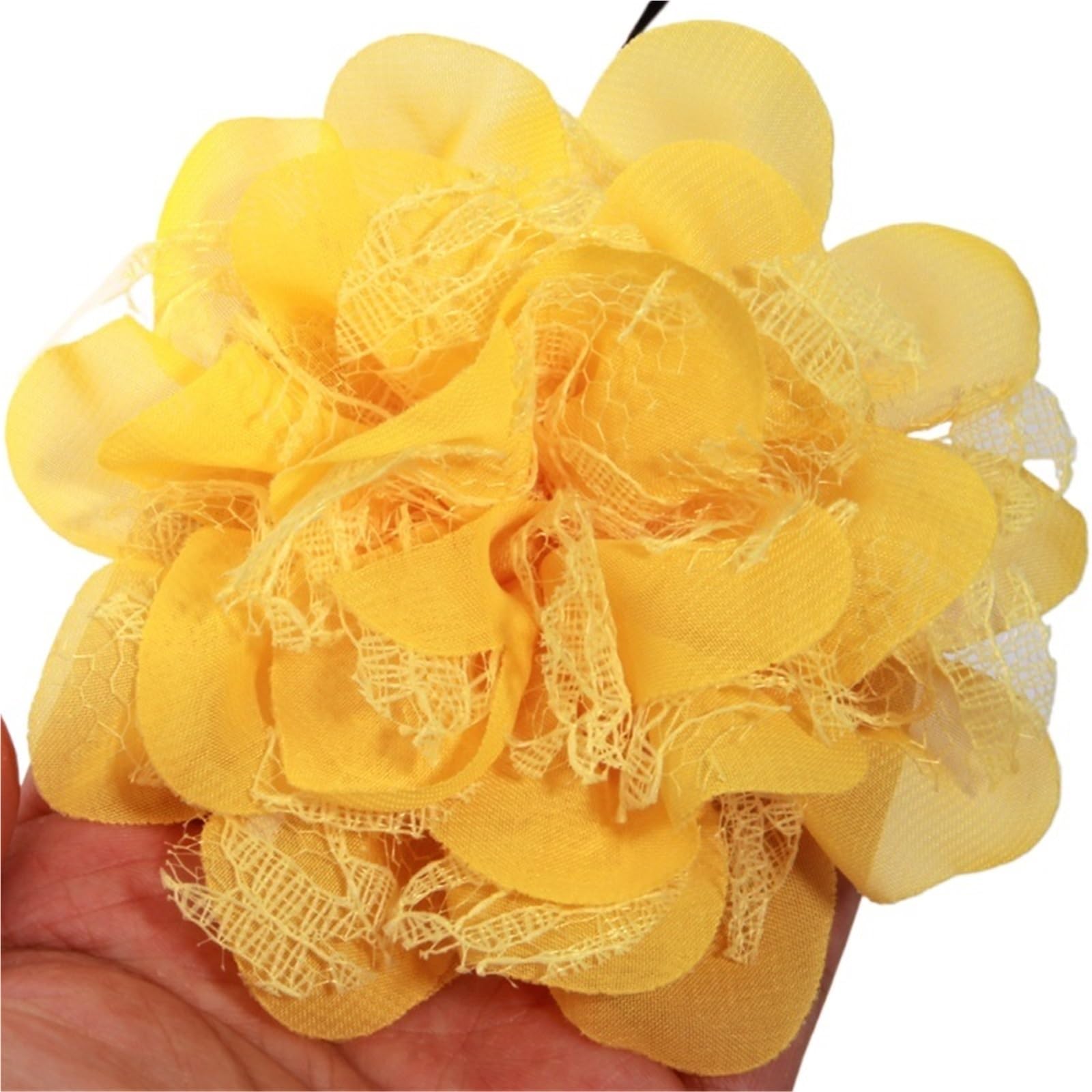 Écusson thermocollant tissu organza 7 pièces de 11cm pour customisation et bricolage DIY