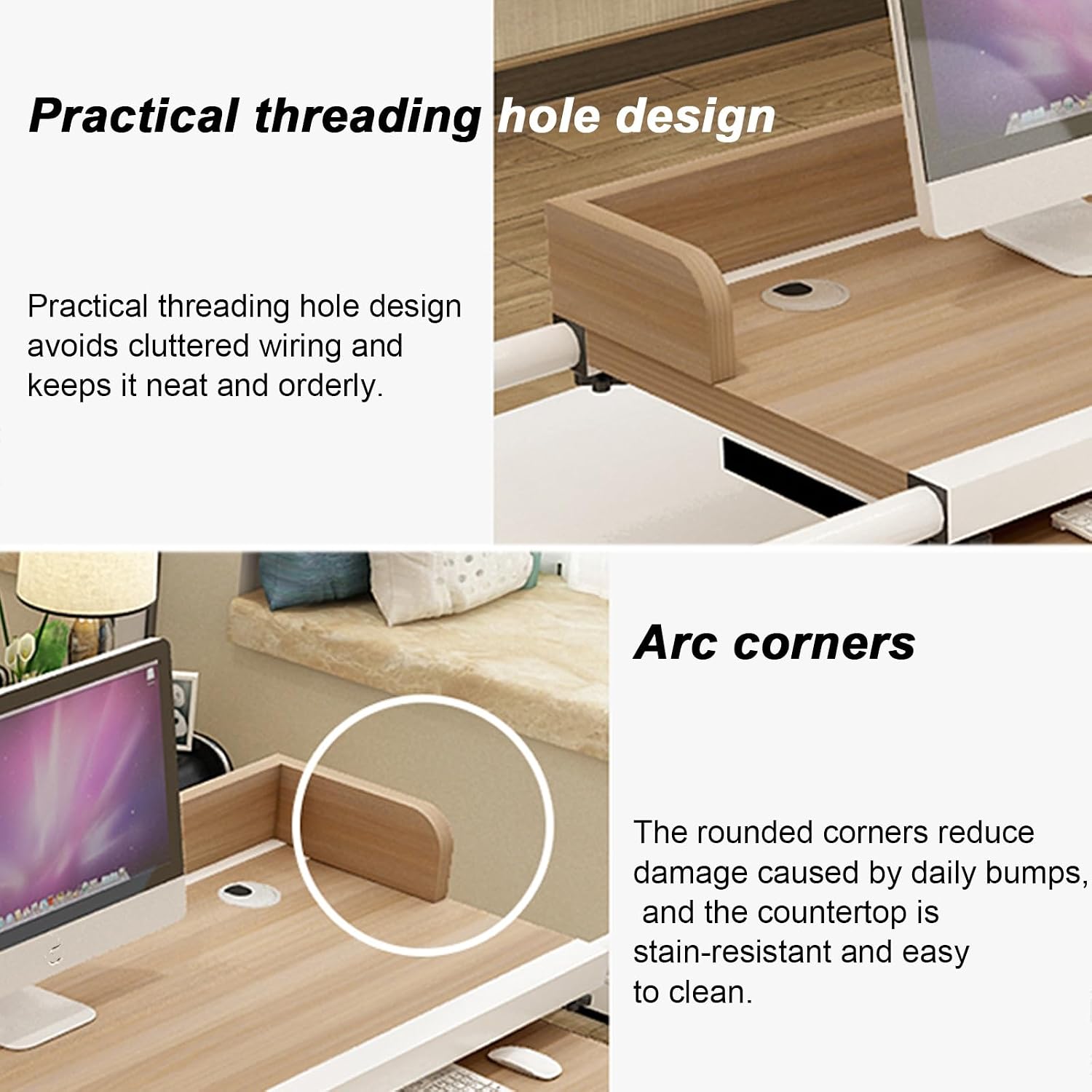 Adjustable Overbed Table with Brakeable Wheels Rolling Laptop Desk Stretchable Multi Functional Height & Width Adjustable Table Versatile Black Design for Home & Office Use