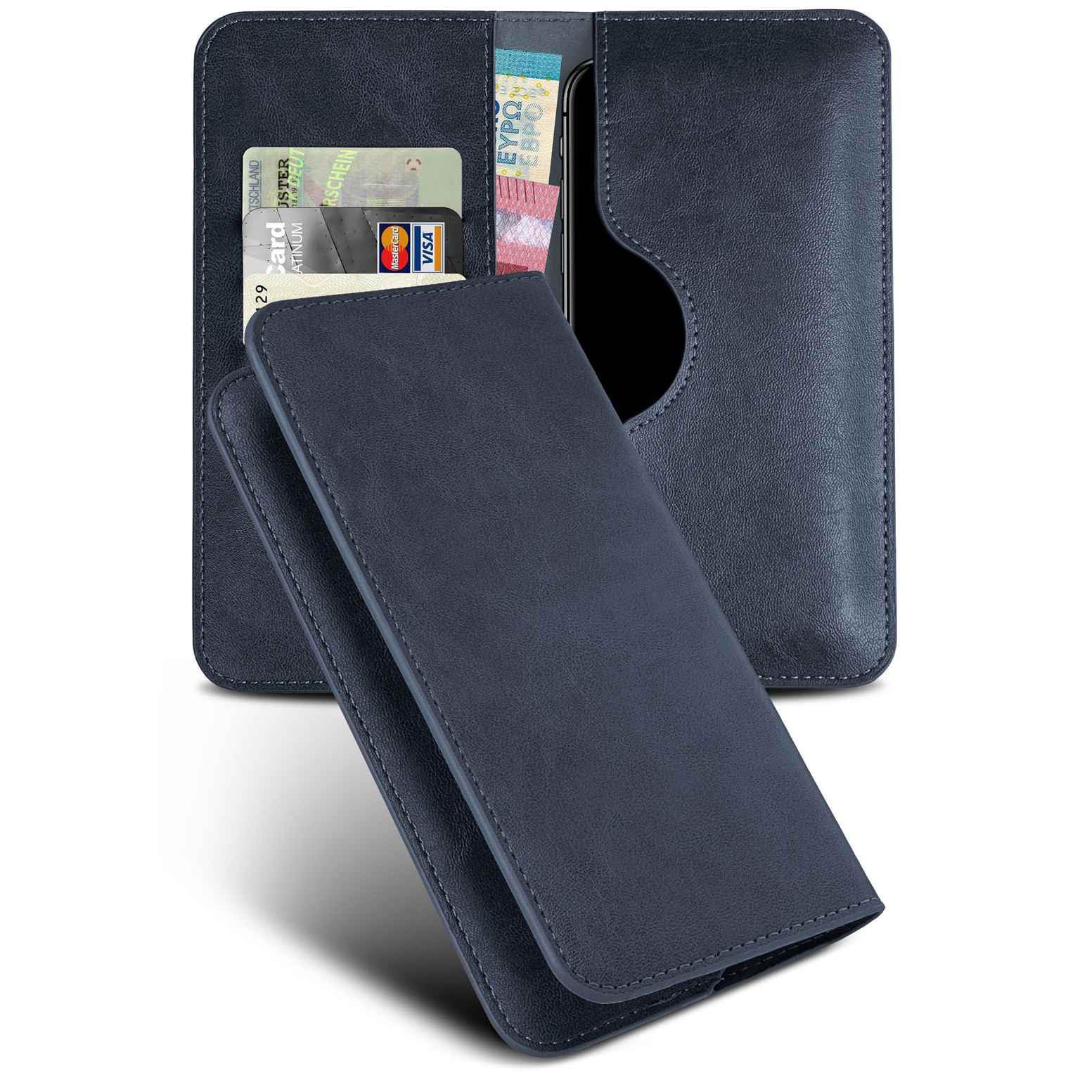 Étui en cuir synthétique Poco X8 Pro Max moex finition premium bleue - 8