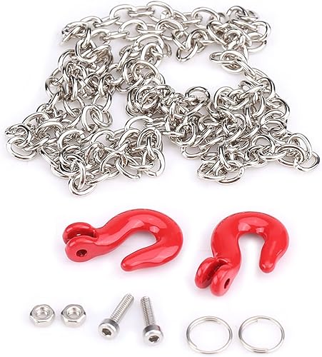 Miniatura 2 de VGEBY1 Gancho de cadena a control remoto, mini gancho de remolque, cadena de remolque de metal, accesorios para 110 SCX10 D90 RC Crawler modelo de