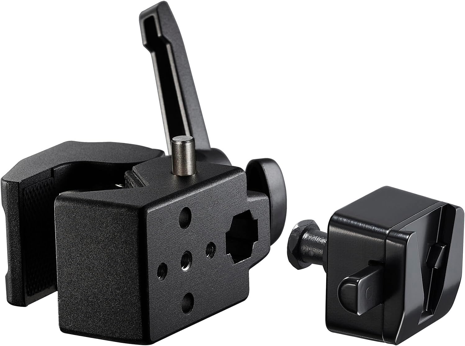 Godox LSA-19 V-Mount Accessory Clamp – Heavy-Duty Metal Bracket with Female V-Mount Channel & Hex Stud for Super Clamp Integration, Studio & Location Support for Batteries and Gear