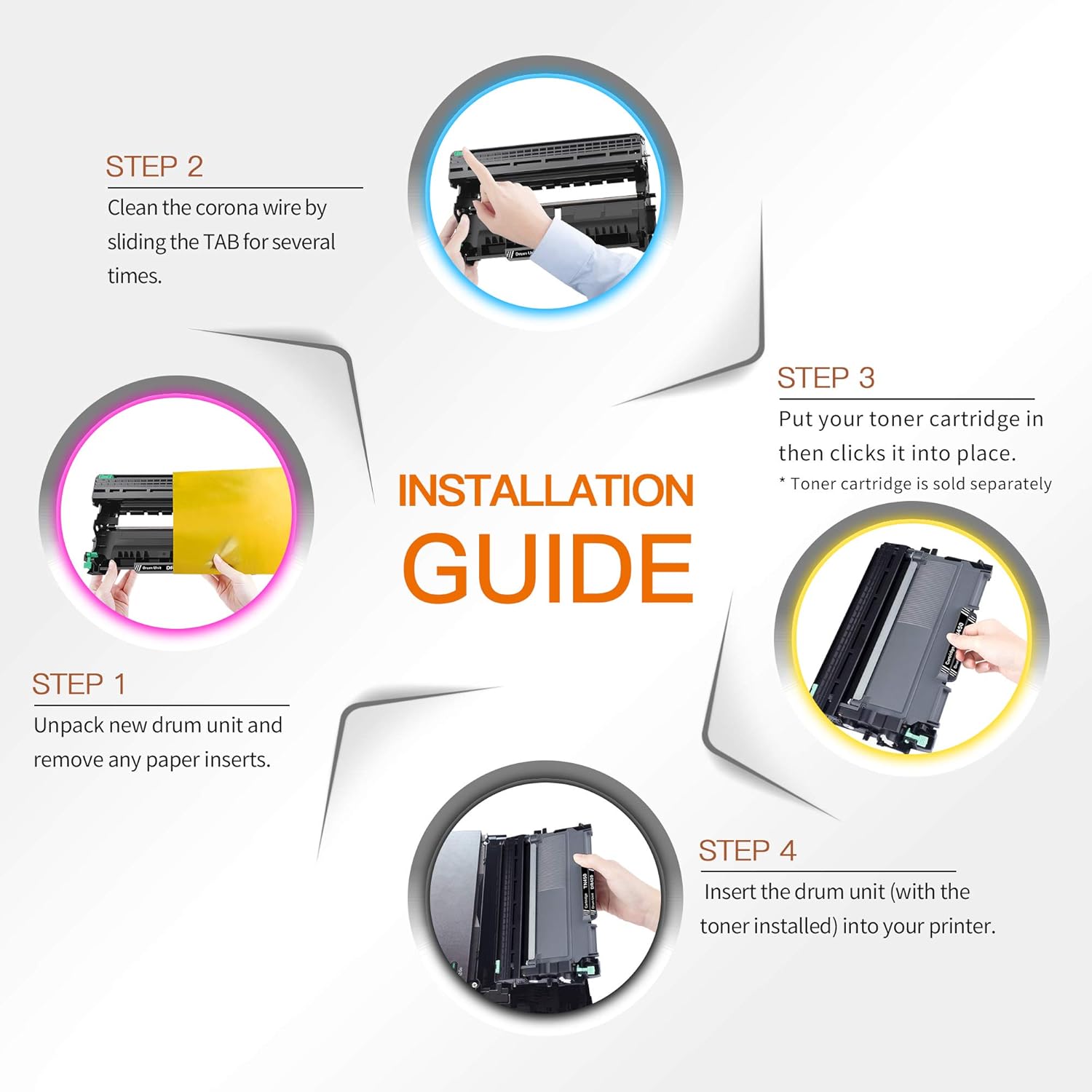 Big Sale effectrust Remanufactured Drum Unit Replacement for Brother DR420 DR 420 for use with HL-2270DW HL-2280DW HL-2230 HL-2240 HL-2240D MFC-7860DW MFC-7360N DCP-7065DN (1 Drum Unit) Super Deal Product effectrust Remanufactured Drum Unit Replacement for Brother DR420 DR 420 for use with HL-2270DW HL-2280DW HL-2230 HL-2240 HL-2240D MFC-7860DW MFC-7360N DCP-7065DN (1 Drum Unit)
