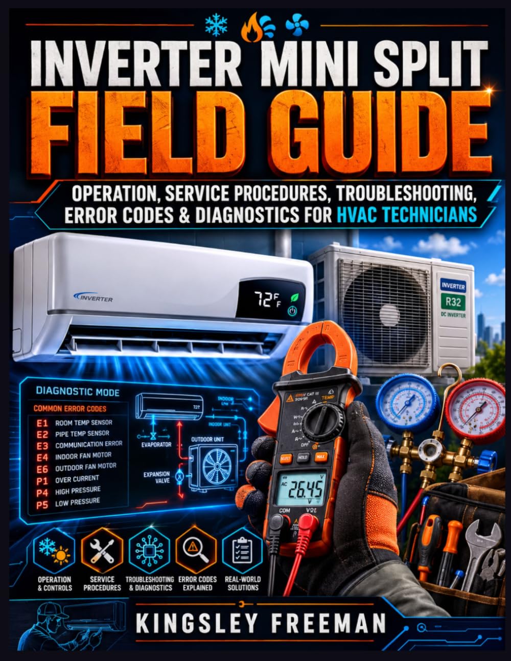 Inverter Mini Split Field Guide: Operation, Service Procedures, Troubleshooting, Error Codes & Diagnostics for HVAC Technicians