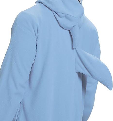 Miniatura 4 de Pijama de tiburón para adultos, disfraz de cosplay de tiburón, de una pieza, ropa de dormir de caricatura, mameluco de tiburón para mujeres y hombres