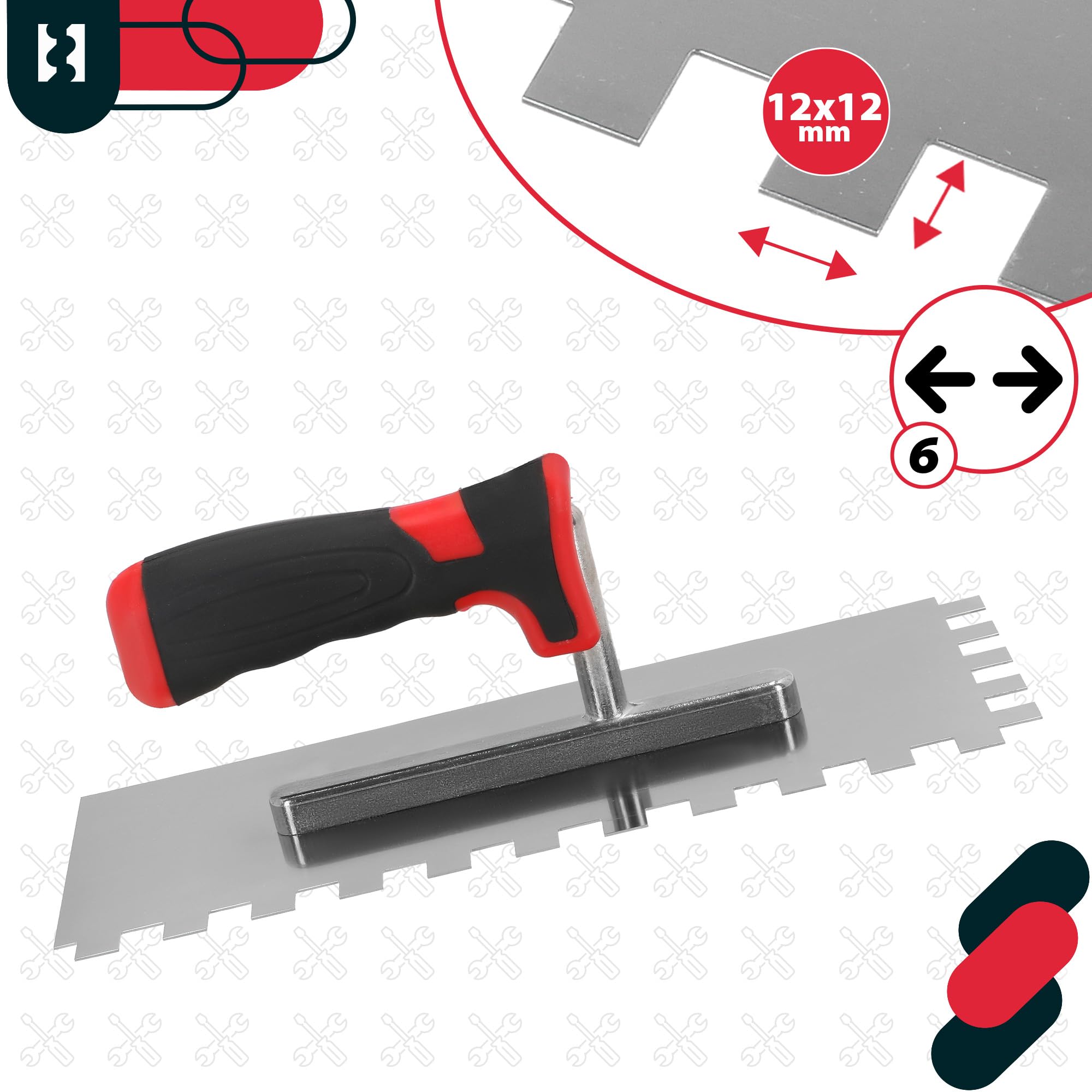 KOTARBAU Edelstahl Glättkelle Ohne Zahnung - 270x128 Mm Für Fliesen & Verputzarbeiten