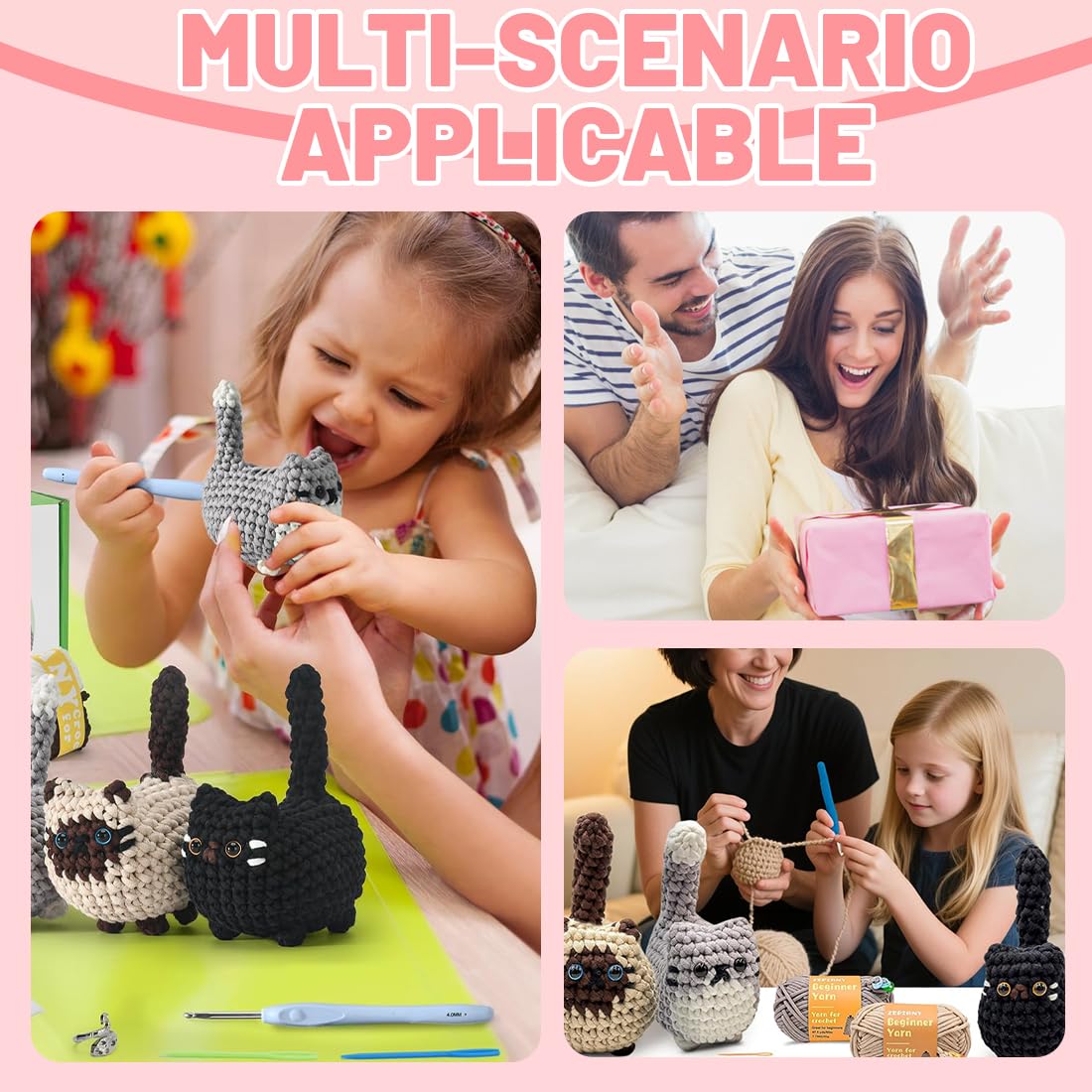 Kit Uncinetto Principianti, Kit Crochet Animale Carino, Set Uncinetto Per Principianti