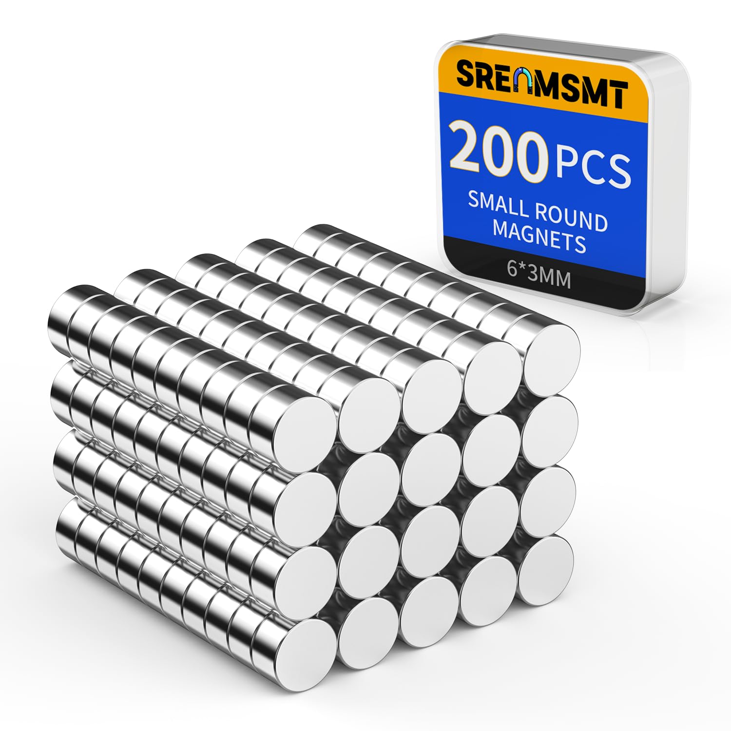 Round Magnets, 6x3mm Neodymium Magnet for Crafts, 150 Pack — Amazon image 19