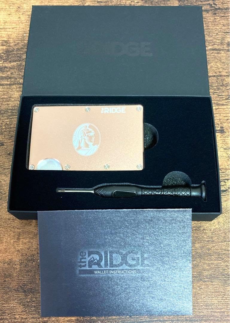 the RIDGE アメックス限定品 ローズゴールド ザリッジ AMEX 品アメックス マネークリップ ザ リッジ ローズゴールド the RIDGE