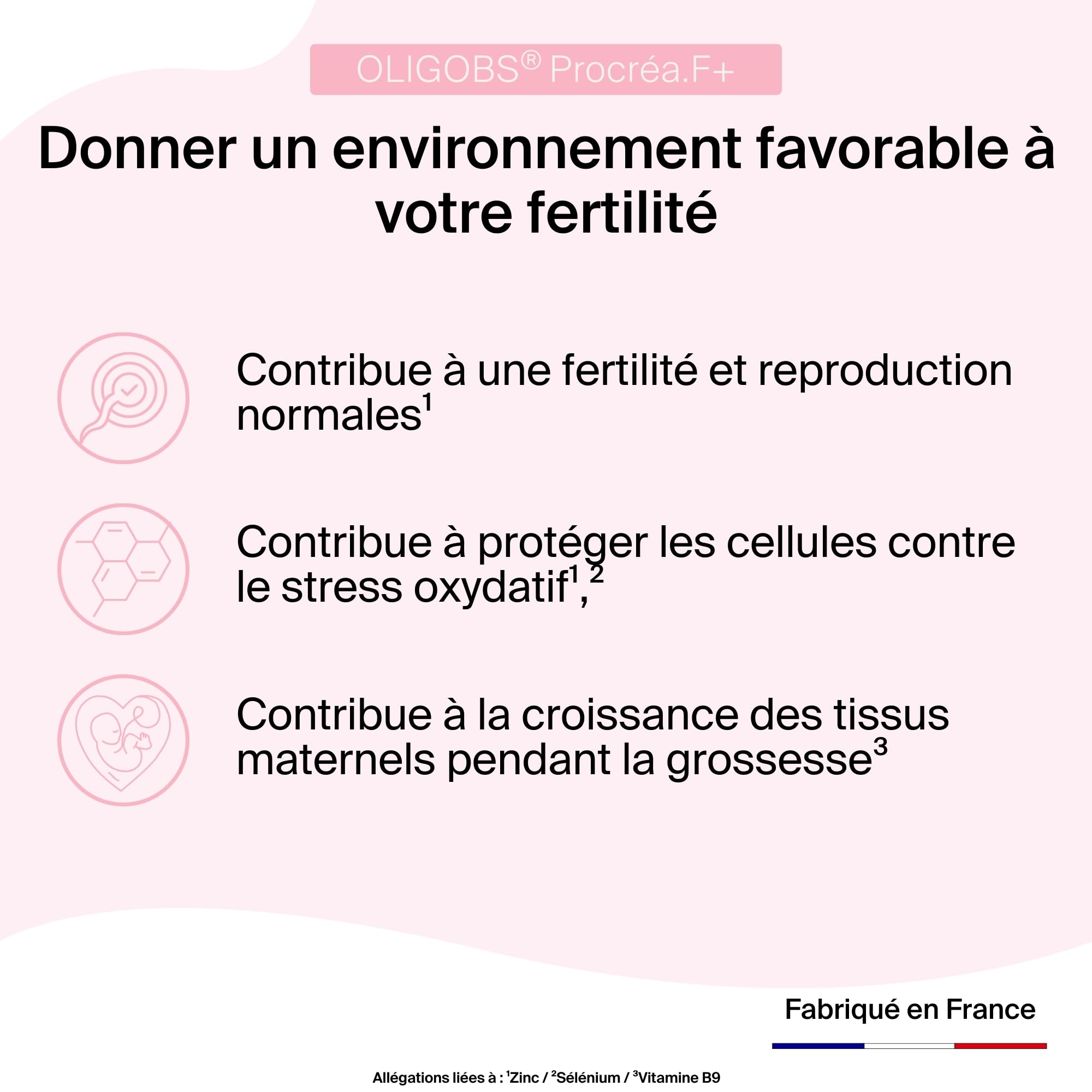 Pack Fertilité Couple | Complément fertilité homme & femme | Procréa.F+ & Procréa.M+ | Myo-Inositol, Quatrefolic, L-Carnitine, Zinc, Sélénium, Ubiquinol | 2 x 30 sachets | Laboratoire CCD