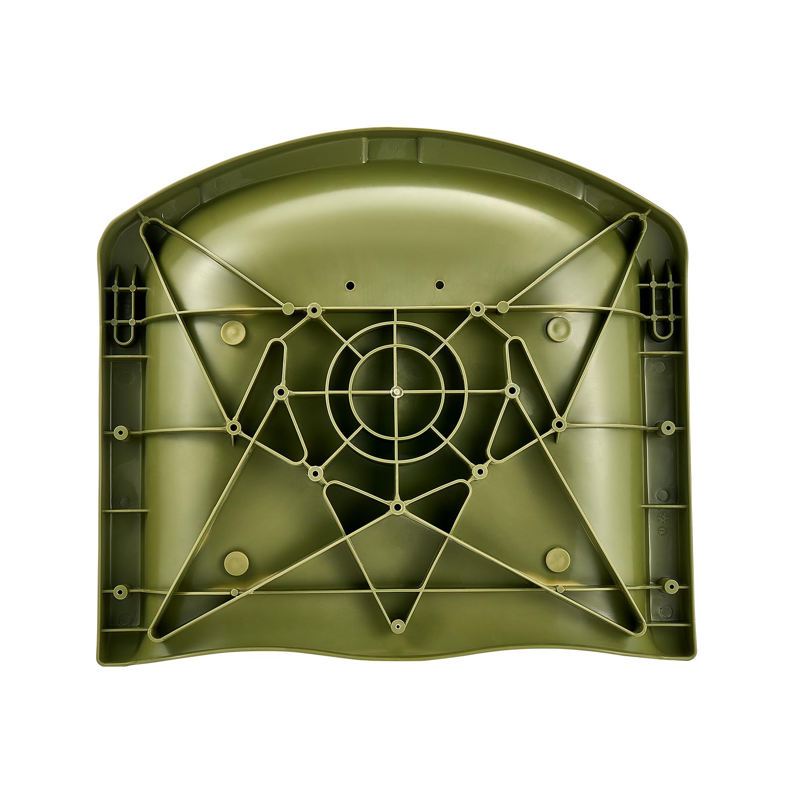 VEVOR Siège de Bateau à Dossier Bas, Support de Siège de Bateau Pliable, avec Coussin en Éponge Épais et Tissu en Polyester PU, Cadre en PP Solide, Rabattable, pour Pêche, Yachts, Navires, Camouflage