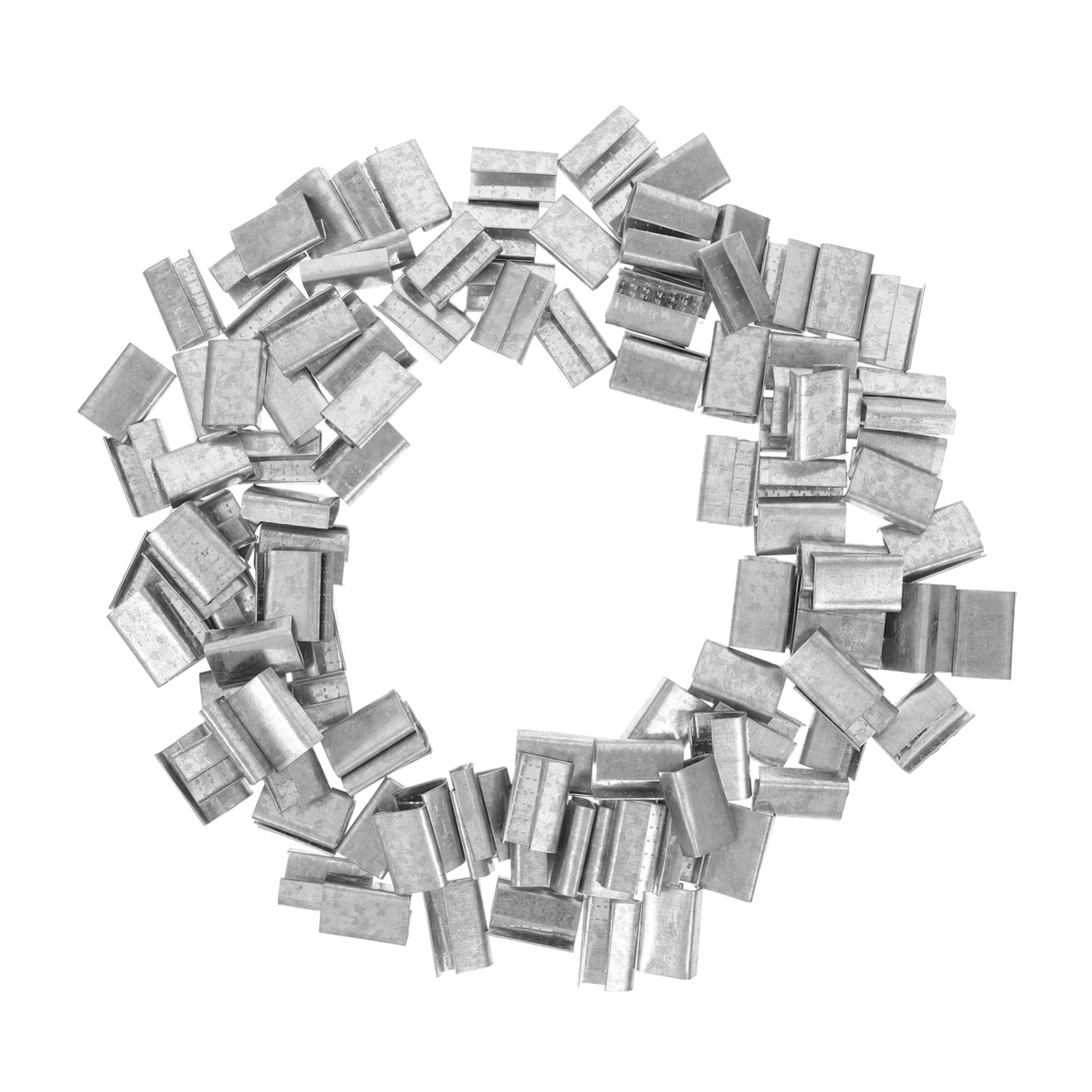 Ciieeo High Strength Banding Buckles Strapping Buckles for Packaging Sturdy Metal Set