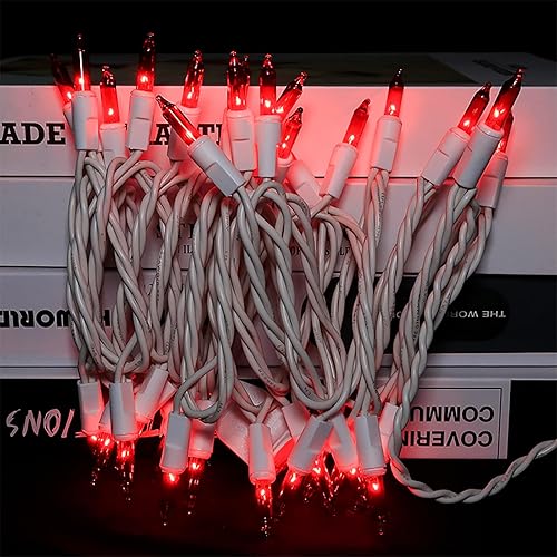 Miniatura 6 de Luces de Navidad transparentes, 35 unidades, juego de mini luces incandescentes para decoración de interiores y exteriores, 8.5 pies de alambre