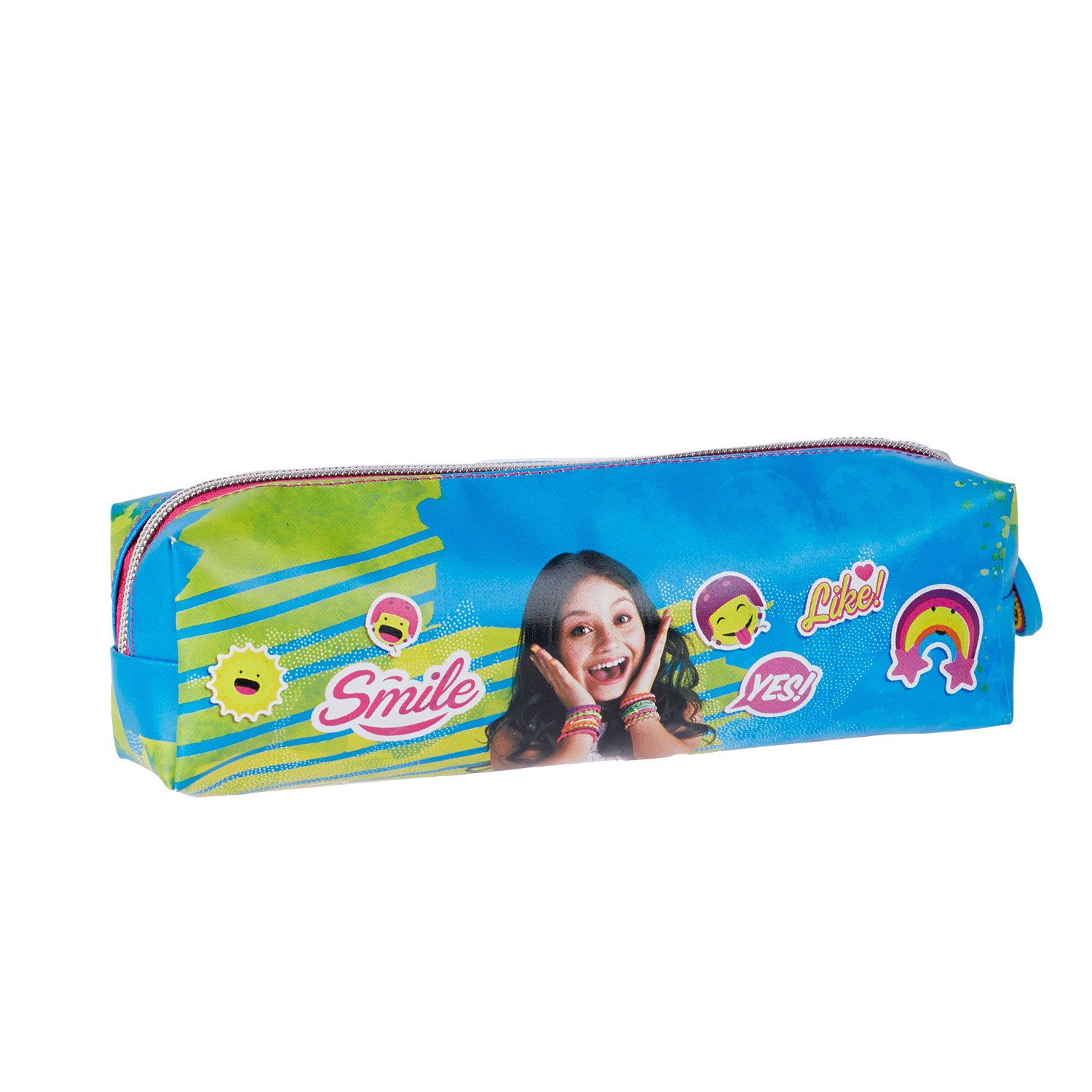 Soy Luna Like-Square Pencil Case, Multicolour, 21 x 7 cm